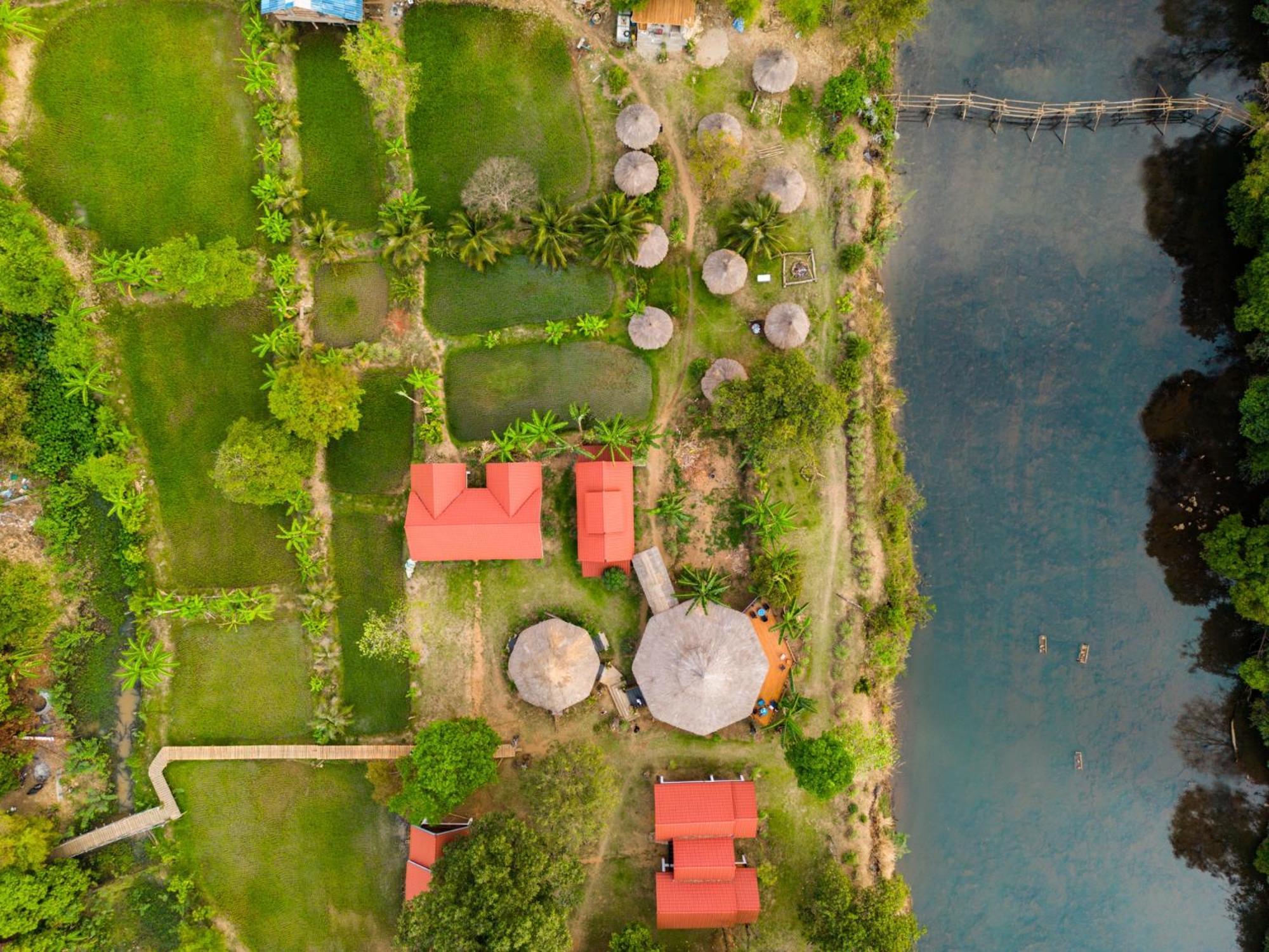 Bolaven Garden Bungalow And Tent - Tad Lo Ban Kiangtat Экстерьер фото
